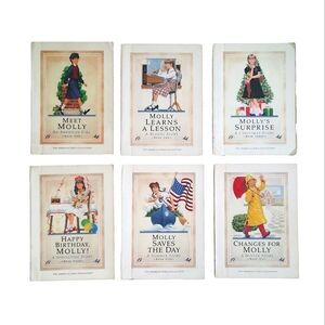 Vintage Molly American Girl Doll Books Pleasant Company Complete 6 Book Collect